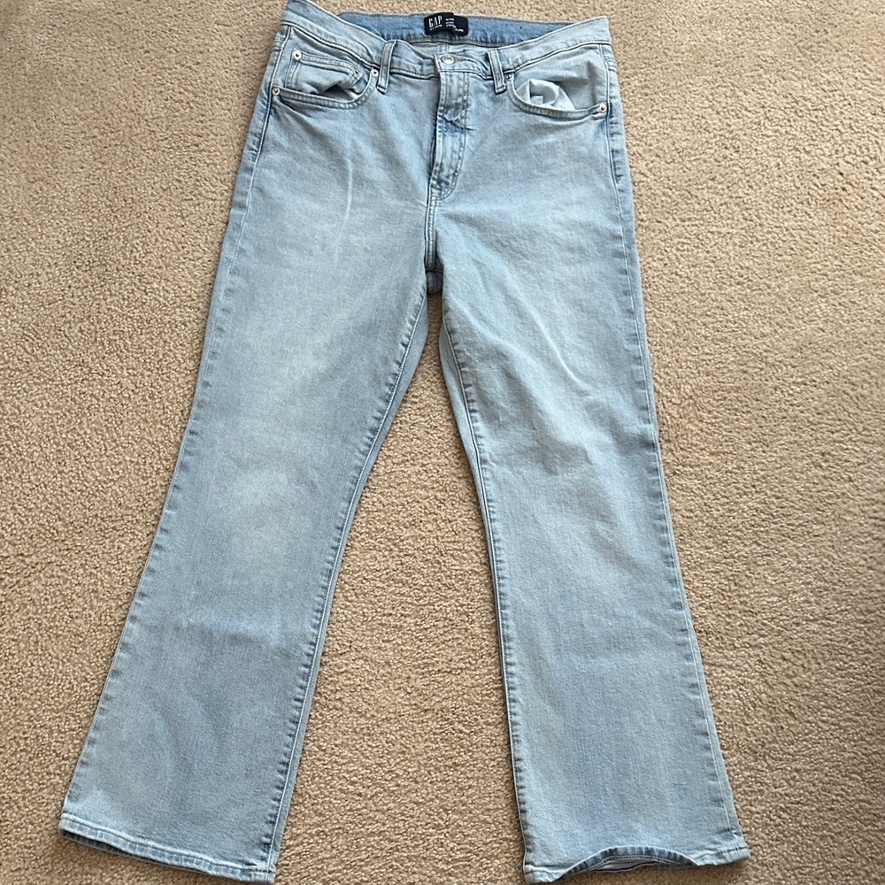 GAP Women's Light Blue Flare Jeans